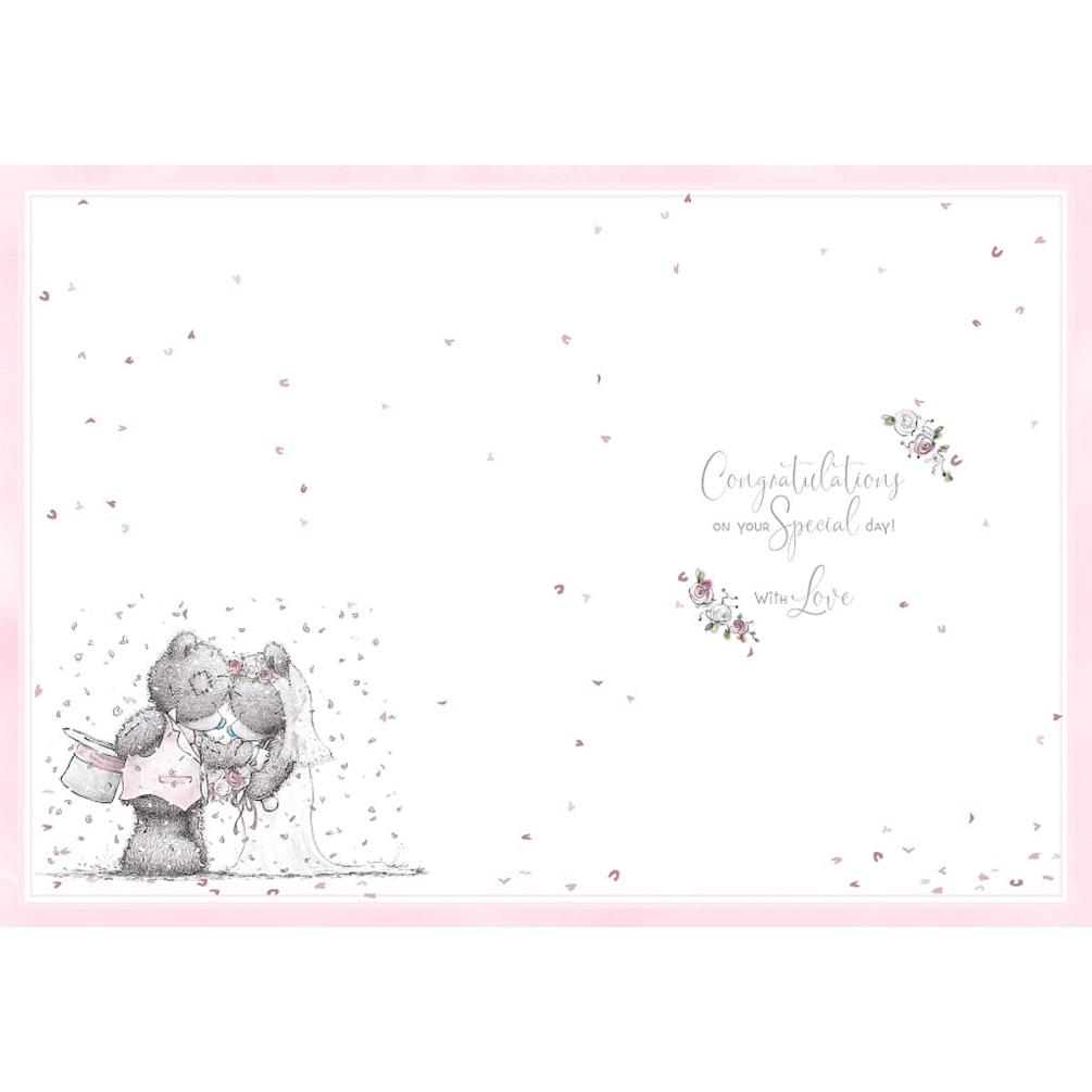 Happy Wedding Day Me to You Bear Wedding Card Extra Image 1